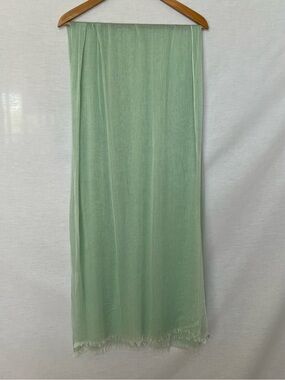 Nordstrom Mint Green Silk Blend Lightweight Scarf Wrap